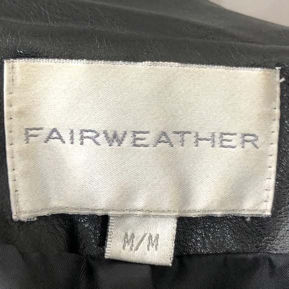 - Womens Black Faux Leather Jacket.Size medium. Breast Cancer Fundraiser - Picture 8 of 8